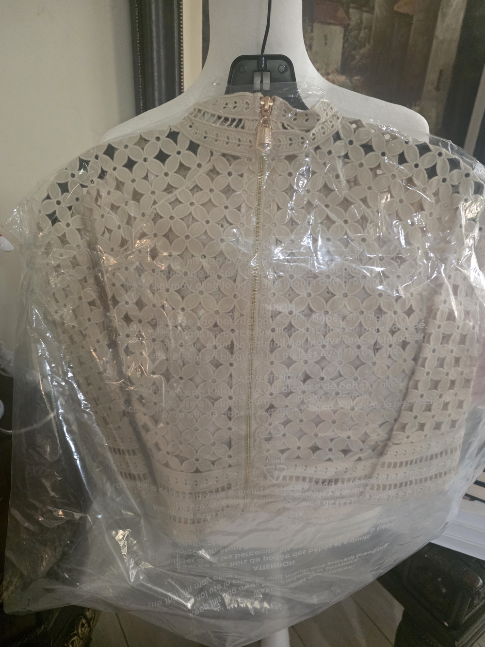 Zimmermann Indra Embroidered Cape Top - Cream - Picture 5 of 8